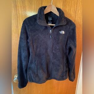 AS IS North Face Black Zip Up *heavily flawed*